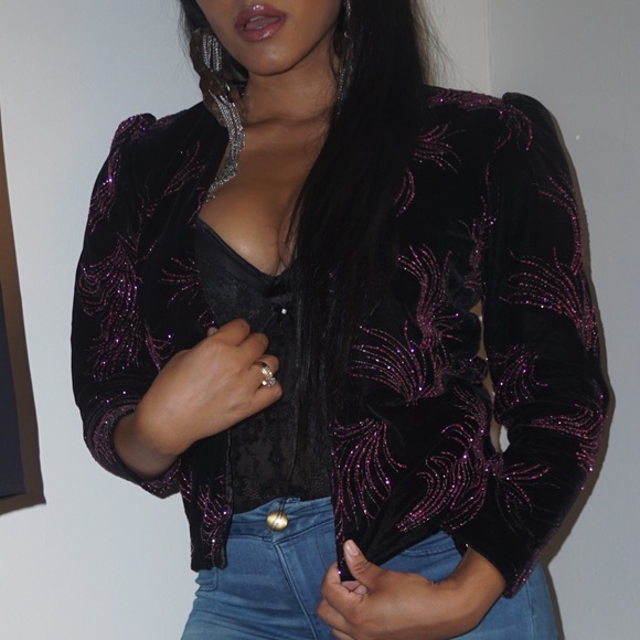 Beautiful Velvet VTG Jacket - Picture 2 of 6